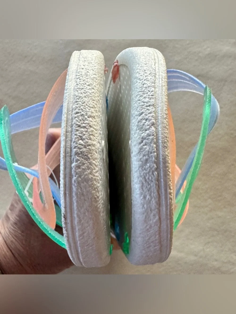 Vintage Islander Women's Pastel Multi-Color Slide Sandals (11) - Picture 8 of 16